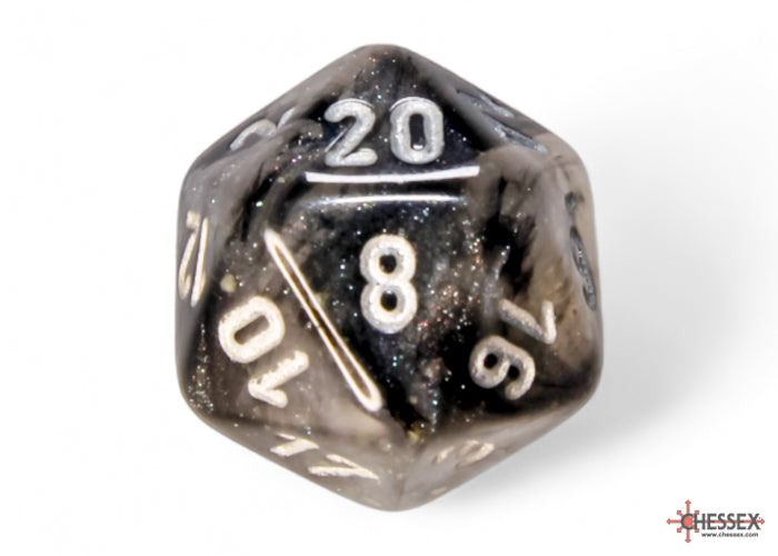 Borealis Light Smoke/silver Luminary Polyhedral 7-Dice Set - Image 11 - Dice & Accessories - Image - Pop Weasel
