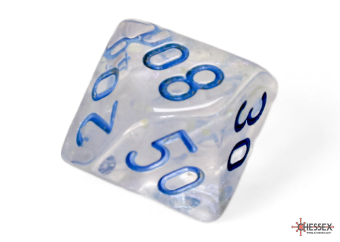 Borealis Icicle/light blue Luminary Polyhedral 7-Dice Set - Image 9 - Dice & Accessories - Image - Pop Weasel