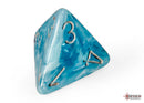 Cirrus Aqua/silver Polyhedral 7-Dice Set