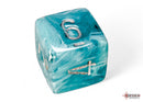 Cirrus Aqua/silver Polyhedral 7-Dice Set