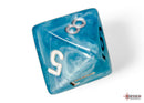 Cirrus Aqua/silver Polyhedral 7-Dice Set