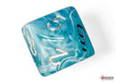 Cirrus Aqua/silver Polyhedral 7-Dice Set