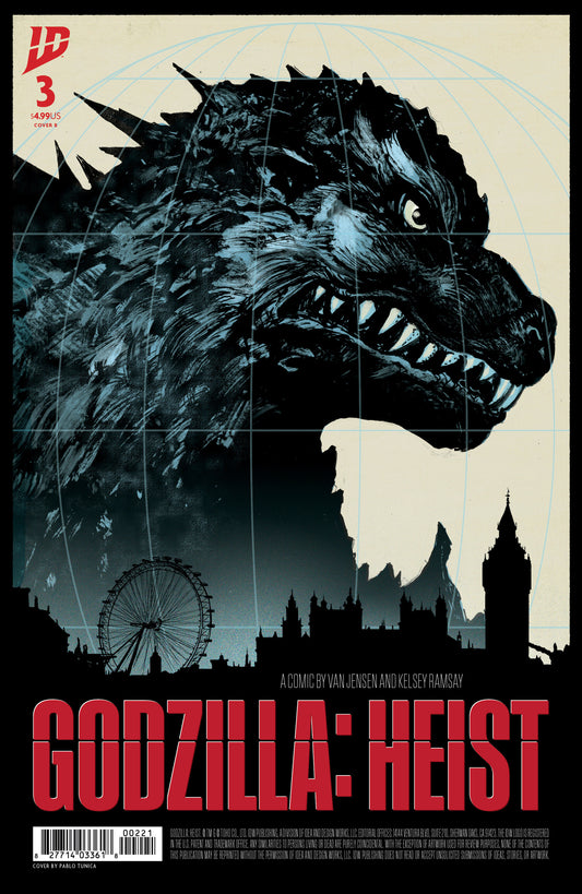 Godzilla: Heist #3 Variant B (Tunica Movie Poster Variant) - Image