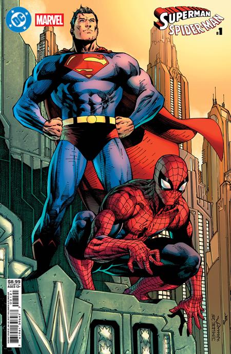 DC Marvel Superman Spider-man #1  | One Shot  B Jim Lee Card Stock Var