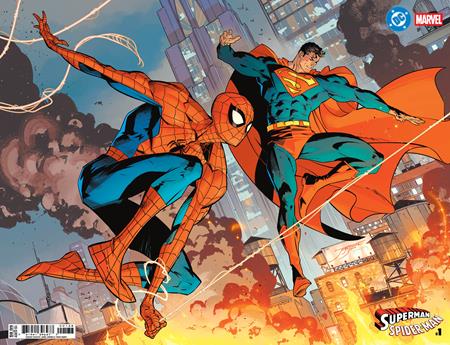 DC Marvel Superman Spider-man #1  | One Shot  X Jorge Jimenez Wraparound Card Stock Var