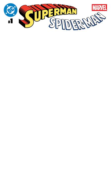 DC Marvel Superman Spider-man #1  | One Shot  Z Blank Card Stock Var