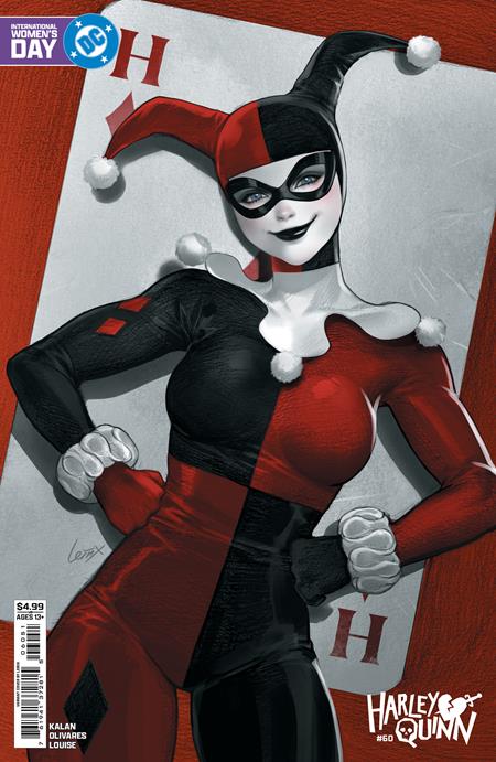 Harley Quinn #60  E Lesley Leirix Li International Women’s Day Card Stock Var