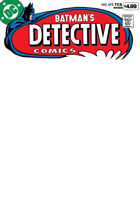 Detective Comics #475 Facsimile Edition  B Blank Card Stock Var (2026 Edition)