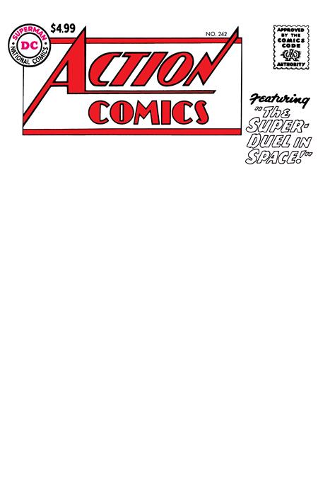 Action Comics #242 Facsimile Edition  B Blank Card Stock Var