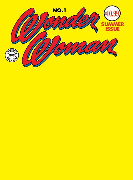 Wonder Woman #1 Facsimile Edition  B Blank Card Stock Var (2026 Edition)