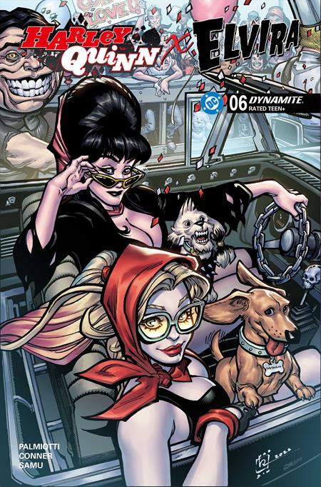 Harley Quinn X Elvira #6  B Chad Hardin Var