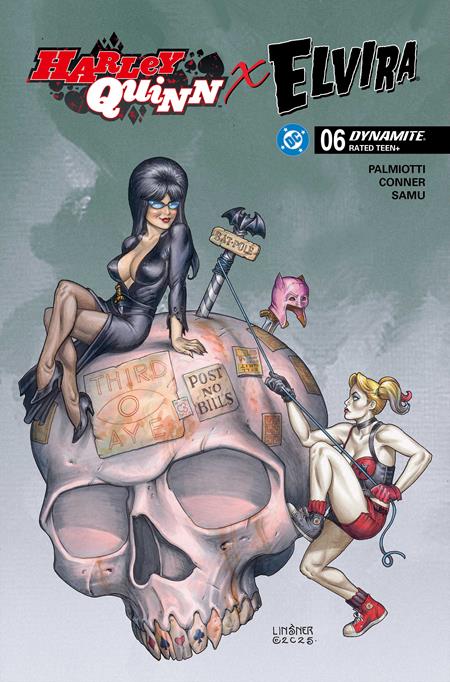 Harley Quinn X Elvira #6  C Joseph Michael Linsner Var