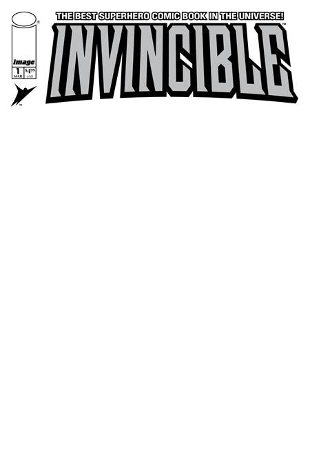 Invincible Foil Edition #1 Reprint  D Blank Sketch Var