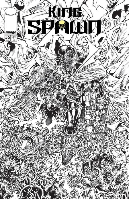 King Spawn #55  B Harvey Tolibao B&w Var