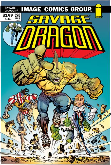 Savage Dragon #280  B Erik Larsen 70s Trade Dress Var