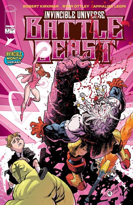 Invincible Universe Battle Beast #7  H Ryan Ottley & Annalisa Leoni Invincible Team Up Var
