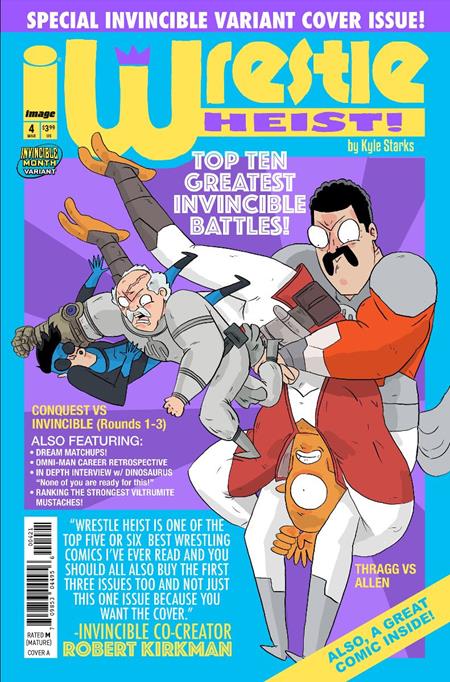 Wrestle Heist #4 (of 5)  B Kyle Starks Invincible Team Up Var