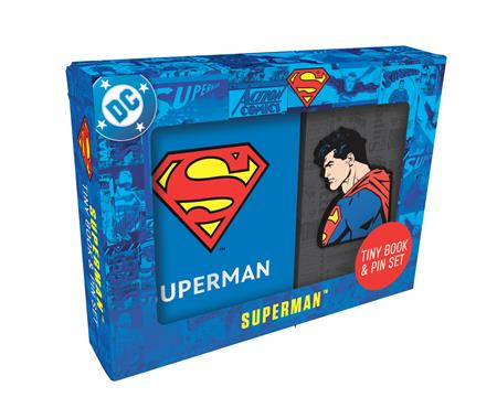 DC Comics Superman Tiny Book And Pin Set - Novelty - Image - Pop Weasel