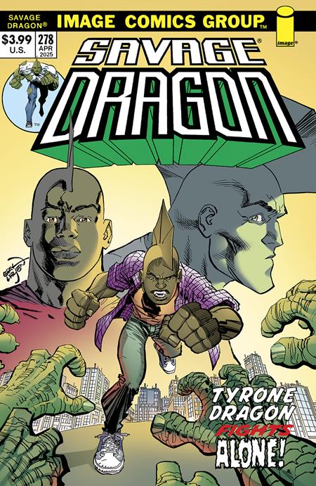 Savage Dragon #278  B Erik Larsen 70s Trade Dress Var