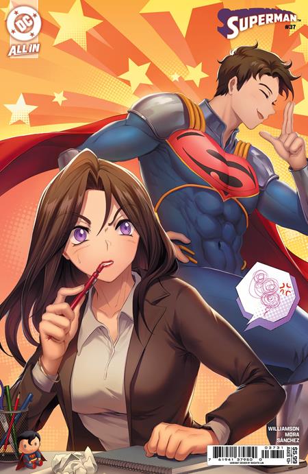 Superman #37  C Rachta Lin Card Stock Var (the Reign Of The Superboys)