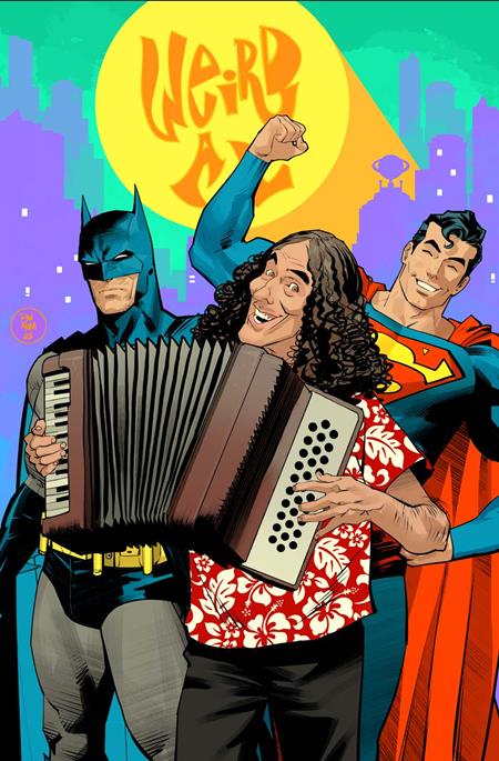 Batman Superman Worlds Finest #50  G Dan Mora Weird Al Yankovic Cameo Card Stock Var