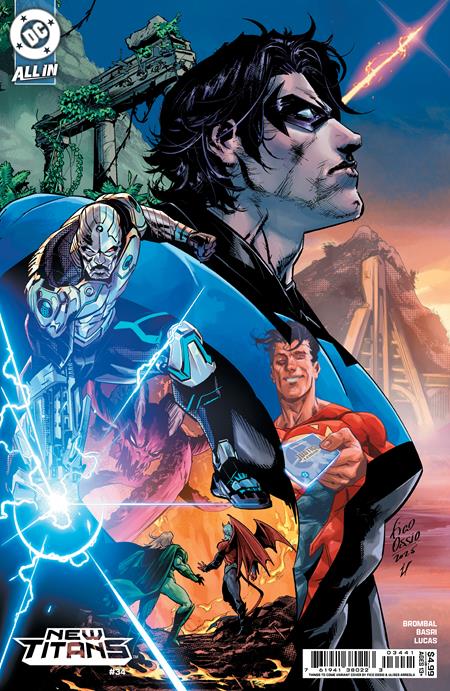 New Titans #34  D Fico Ossio Things To Come Card Stock Var