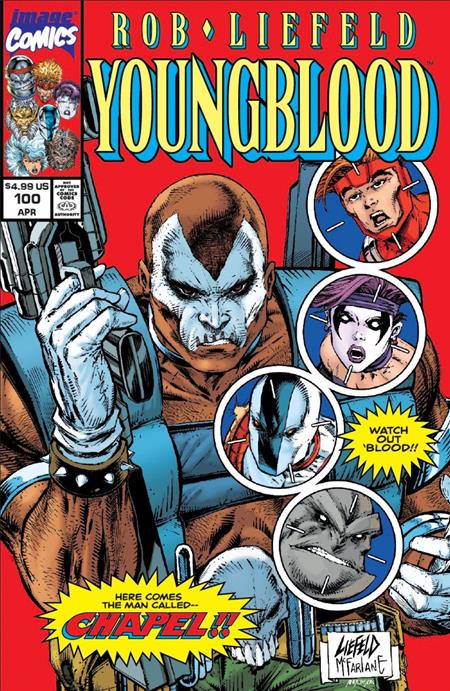 Youngblood #100  G Rob Liefeld & Todd Mcfarlane Retro Var