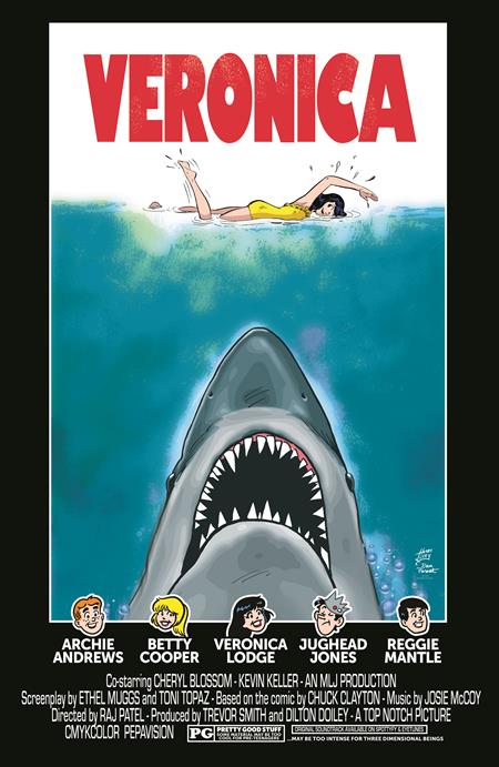 Archies Tv Laugh Out #79 Facsimile Edition  C Dan Parent Rosario Tito Pena Veronica Movie Poster Foil Var Limited To 1000 Copies Allocations May Occur