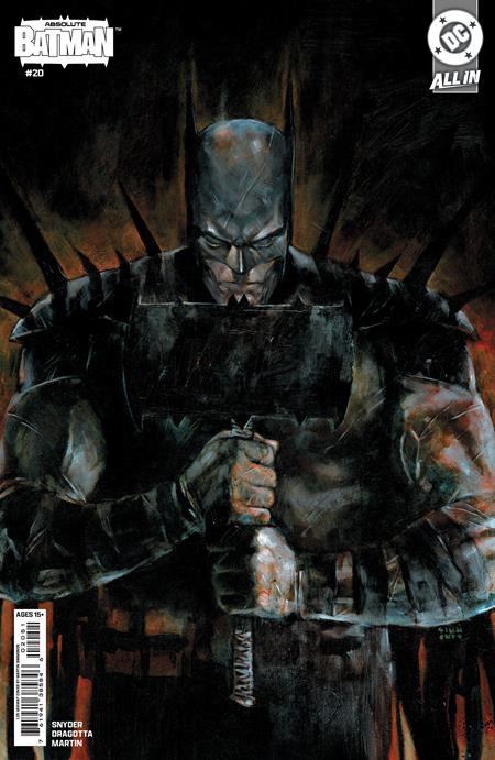 Absolute Batman #20  E Inc 1:25 Martin Simmonds Card Stock Var