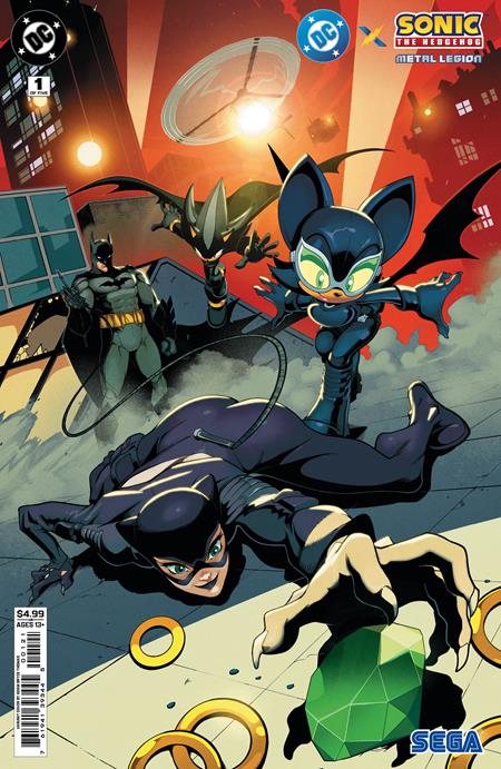 DC X Sonic The Hedgehog The Metal Legion #1 (of 5)  B Adam Bryce Thomas Card Stock Var