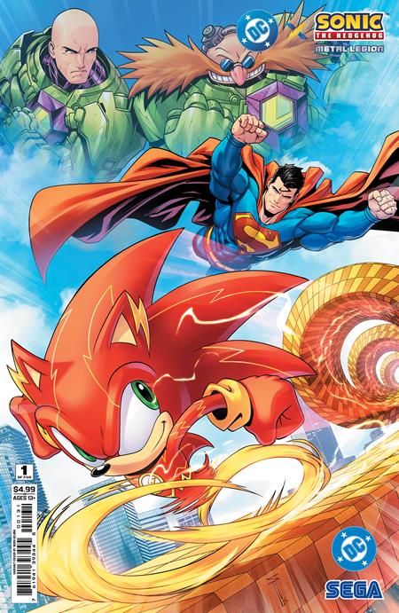 DC X Sonic The Hedgehog The Metal Legion #1 (of 5)  C Serg Acuna Card Stock Var