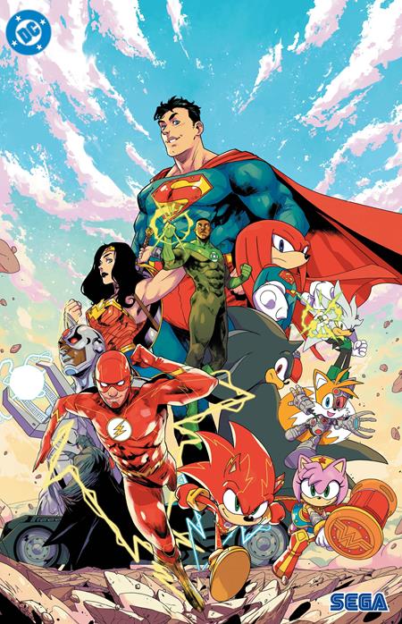 DC X Sonic The Hedgehog The Metal Legion #1 (of 5)  E Pablo M Collar Foil Var