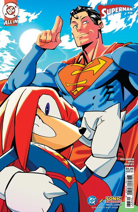 Superman #38  F Daniele Di Nicuolo DC X Sonic Card Stock Var (the Reign Of The Superboys)