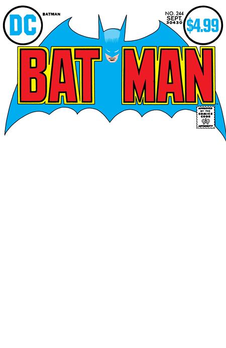 Batman #244 Facsimile Edition  B Blank Card Stock Var