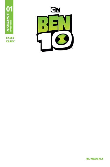 Ben 10 #1  F Blank Authentix Var