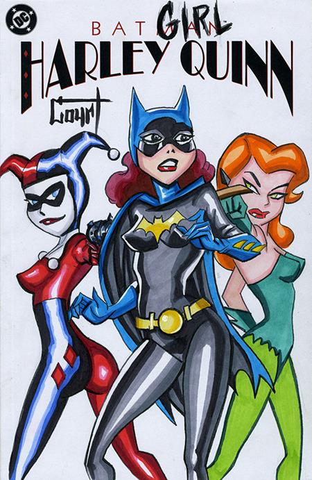 Df Batman Harley Quinn #1 Signed And Remarked With A Batman Adventures #12 Homage Sketch By Jessica Court - Comics - Image - Pop Weasel