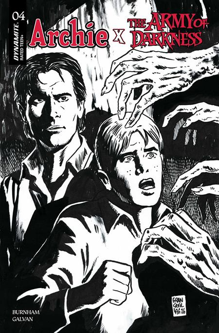 Archie X Army Of Darkness #4  K Francesco Francavilla Line Art Var