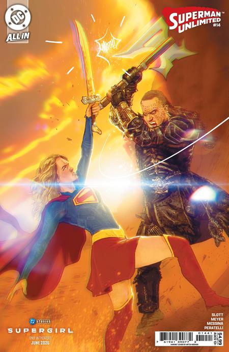 Superman Unlimited #14  D Mitch Gerads Supergirl Movie Card Stock Var (the Reign Of The Superboys)