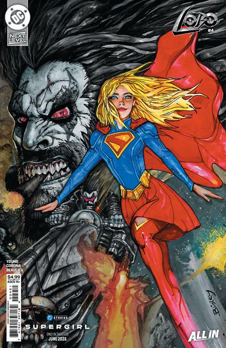 Lobo #4  E Simon Bisley Supergirl Movie Card Stock Var