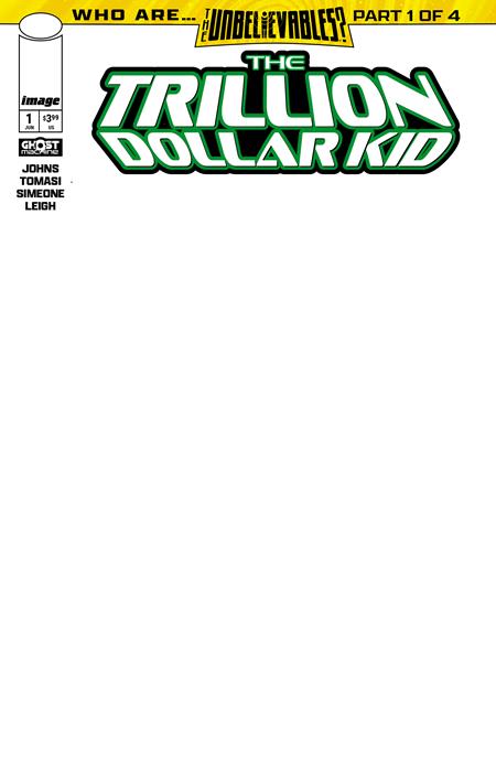 Trillion Dollar Kid #1 (of 2)  E Blank Sketch Var (allocations May Occur)