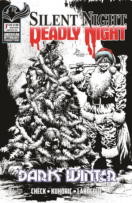 Silent Night Deadly Night Dark Winter #1 (of 2)  F Roy Allan Martinez B&w Var Limited To 350 Copies Allocations May Occur Previously Solicited Thru Diamond