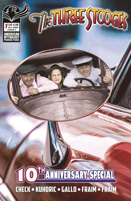 Three Stooges American Mythology 10th Anniversary #1  C Color Photo Var  Previously Solicted Thru Diamond