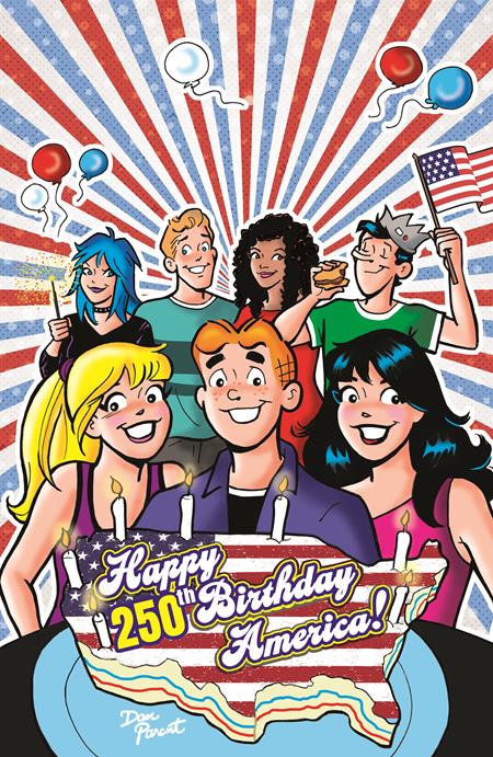 Archie Comics Celebrates Americas 250th  | One Shot  D Dan Parent Foil Full Art Var - Comics - Image - Pop Weasel