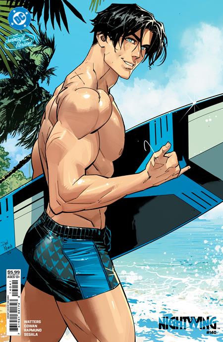 Nightwing #140  D Dan Mora Swimsuit Card Stock Var