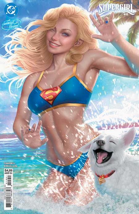 Supergirl #15  E Ariel Diaz Swimsuit Card Stock Var (the Reign Of The Superboys)
