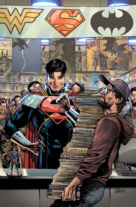 Superman #40  D Eddy Barrows Card Stock Var