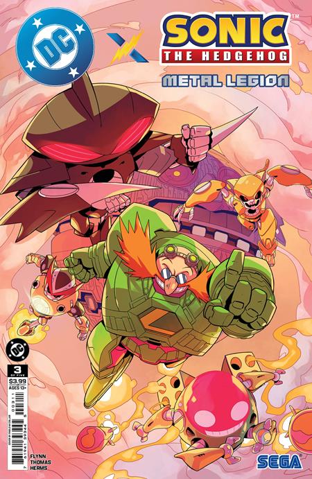 DC X Sonic The Hedgehog The Metal Legion #3 (of 5)  A Pablo M Collar