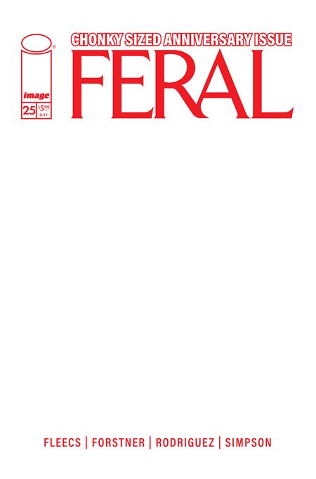 Feral #25  E Blank Sketch Var (allocations May Occur)