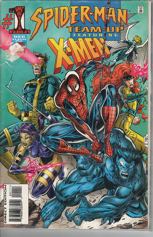 Pre-Owned - Spider-Man Team-Up #1  (December 1995) Scanned Image Pop Weasel Pre-Owned Comics
