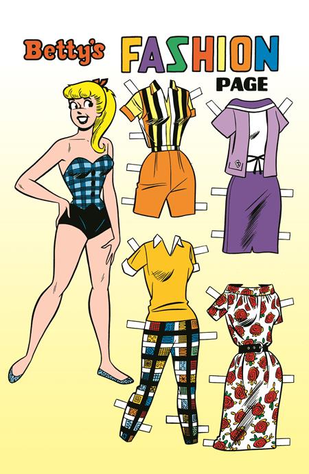 Archie Comics 85th Anniversary Presents Betty & Veronica Fashion Pages (one-shot)  B Dan Decarlo Betty Pin-up Var